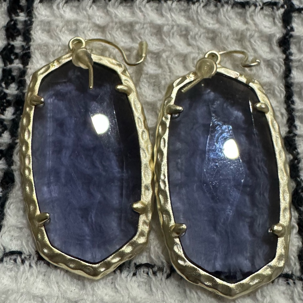 Kendra Scott purple earrings